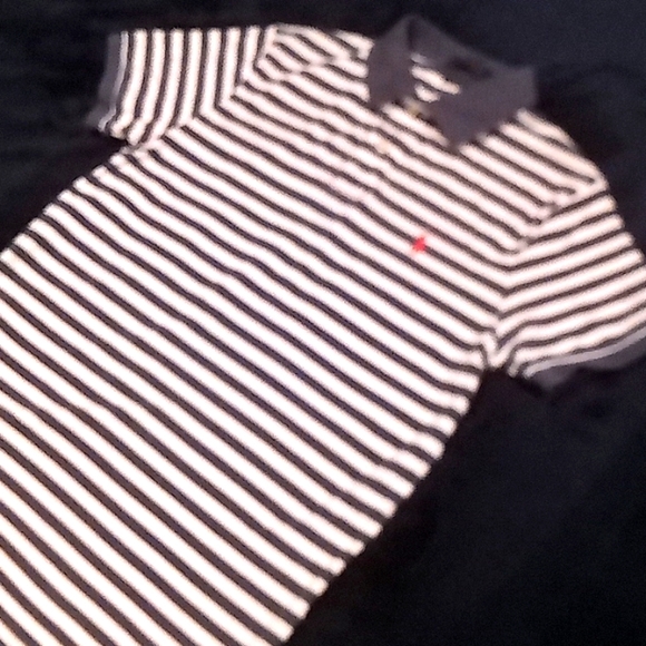 Ralph Lauren.Short sleeve polo..Sz.S..Blue&White - Picture 2 of 4